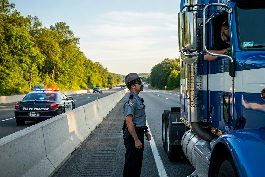 Symbolic image for VTL 1192(5), getting a DWAI ticket while driving a commercial vehicle.
