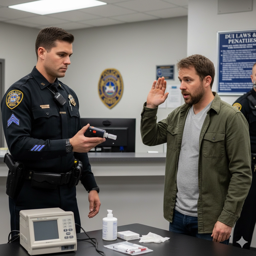 Symbolic image for VTL 1194(2)(b), refusal to submit to a chemical test.