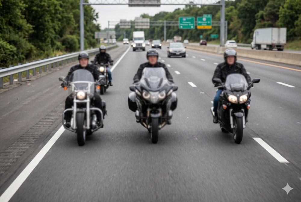 VTL 1252(d) More Than Two Motorcycles Abreast Ticket New York
