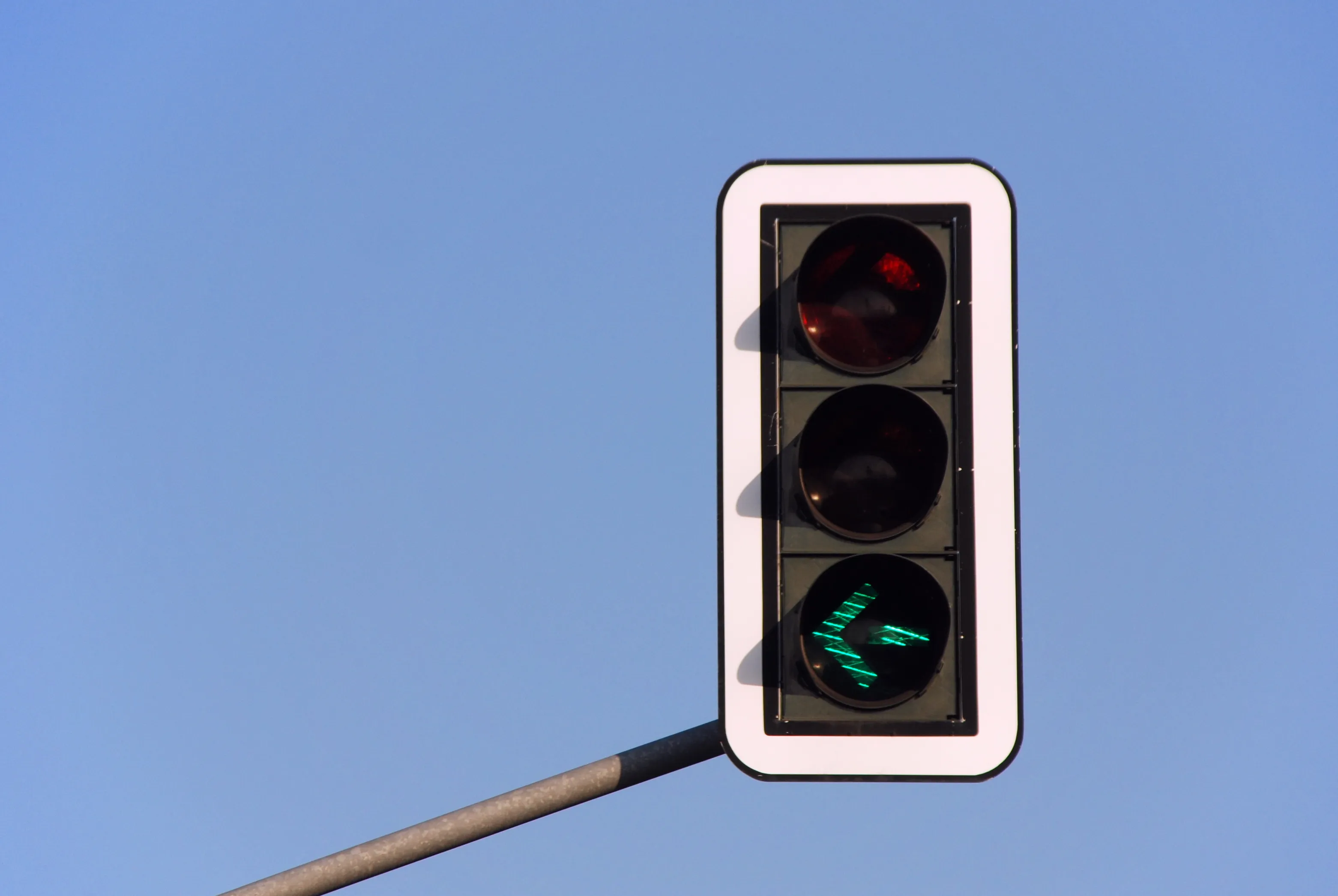 Picture of Green Arrow On Traffic Light